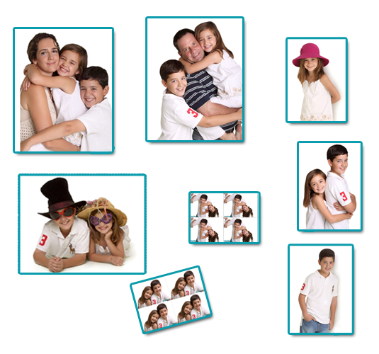 Impreso de 6 poses